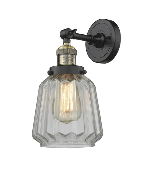 Innovations - 203-BAB-G142 - One Light Wall Sconce - Franklin Restoration - Black Antique Brass