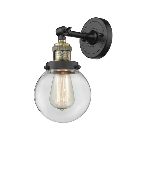 Innovations - 203-BAB-G202-6 - One Light Wall Sconce - Franklin Restoration - Black Antique Brass