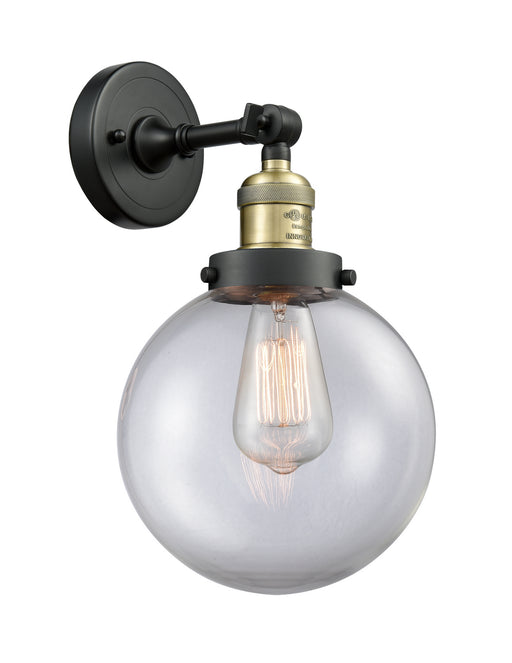 Innovations - 203-BAB-G202-8 - One Light Wall Sconce - Franklin Restoration - Black Antique Brass