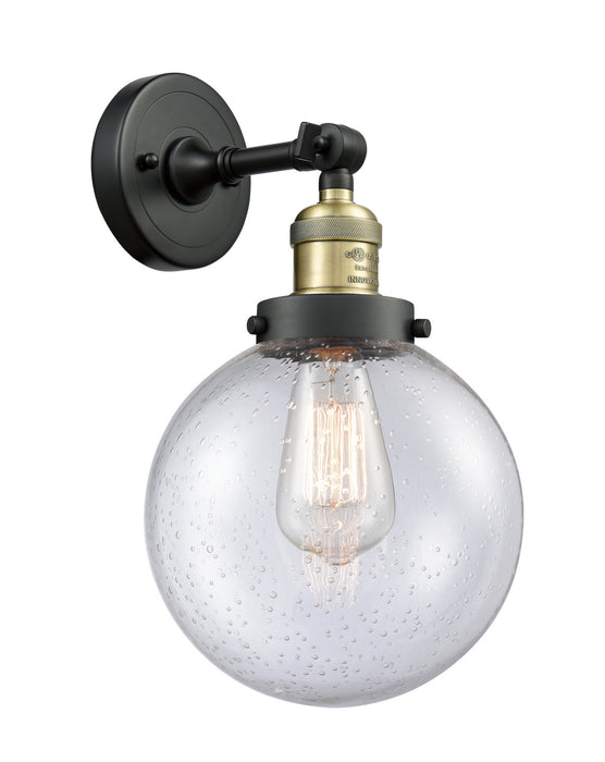 Innovations - 203-BAB-G204-8 - One Light Wall Sconce - Franklin Restoration - Black Antique Brass