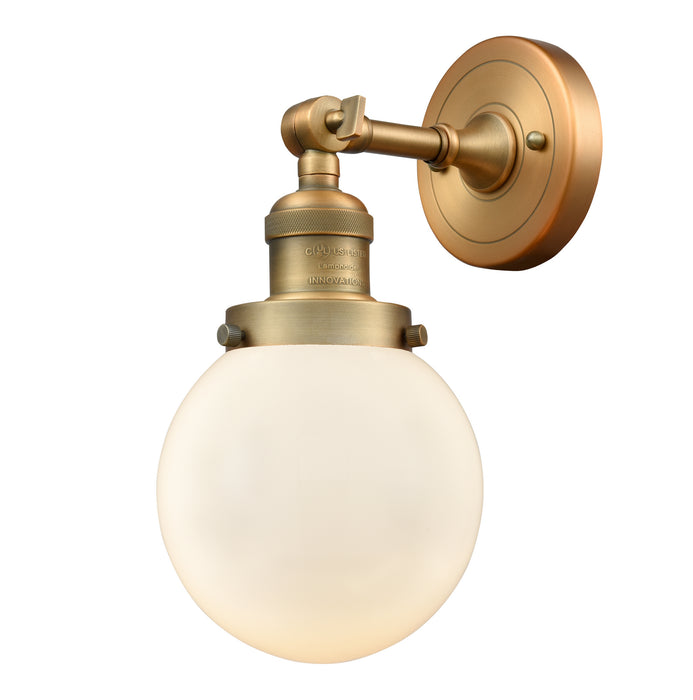 Innovations - 203-BB-G201-6-LED - LED Wall Sconce - Franklin Restoration - Brushed Brass