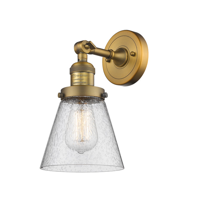 Innovations - 203-BB-G64-LED - LED Wall Sconce - Franklin Restoration - Brushed Brass