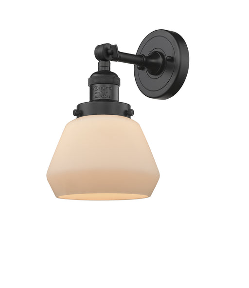 Innovations - 203-BK-G171 - One Light Wall Sconce - Franklin Restoration - Matte Black