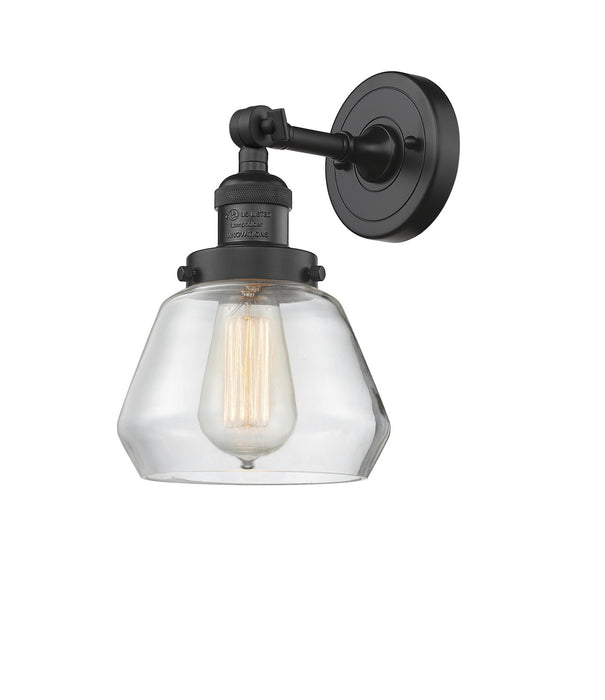 Innovations - 203-BK-G172 - One Light Wall Sconce - Franklin Restoration - Matte Black