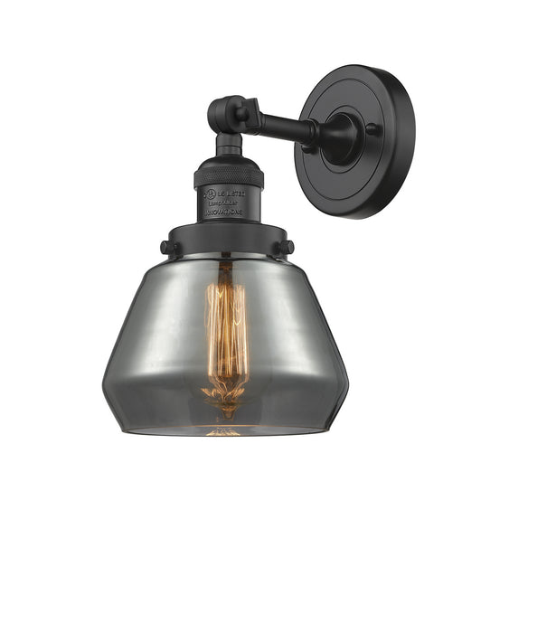 Innovations - 203-BK-G173 - One Light Wall Sconce - Franklin Restoration - Matte Black