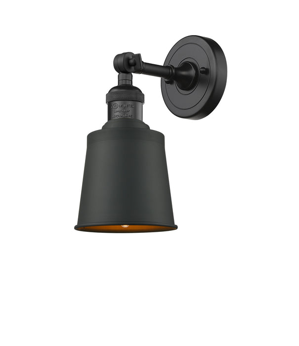 Innovations - 203-BK-M9-BK - One Light Wall Sconce - Franklin Restoration - Matte Black