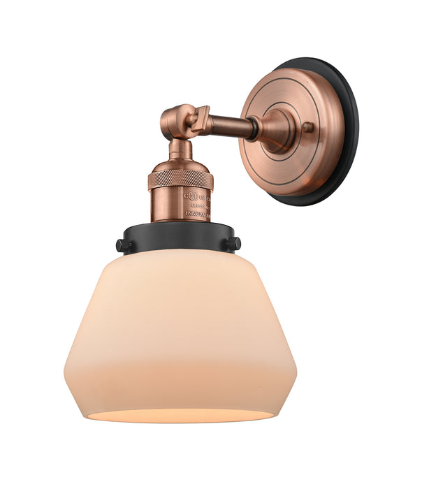 Innovations - 203BP-ACBK-G171 - One Light Wall Sconce - Franklin Restoration - Antique Copper