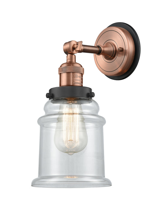 Innovations - 203BP-ACBK-G182 - One Light Wall Sconce - Franklin Restoration - Antique Copper