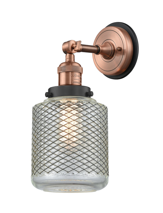 Innovations - 203BP-ACBK-G262 - One Light Wall Sconce - Franklin Restoration - Antique Copper