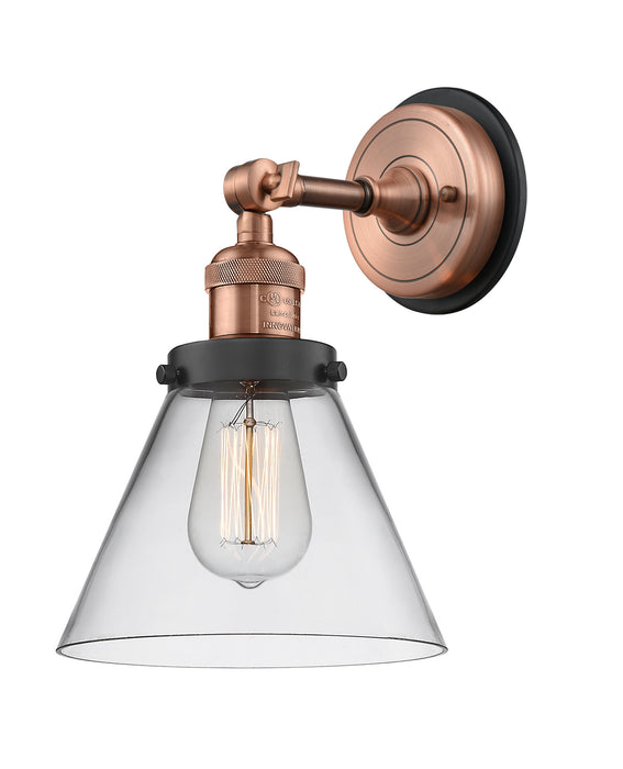 Innovations - 203BP-ACBK-G42 - One Light Wall Sconce - Franklin Restoration - Antique Copper