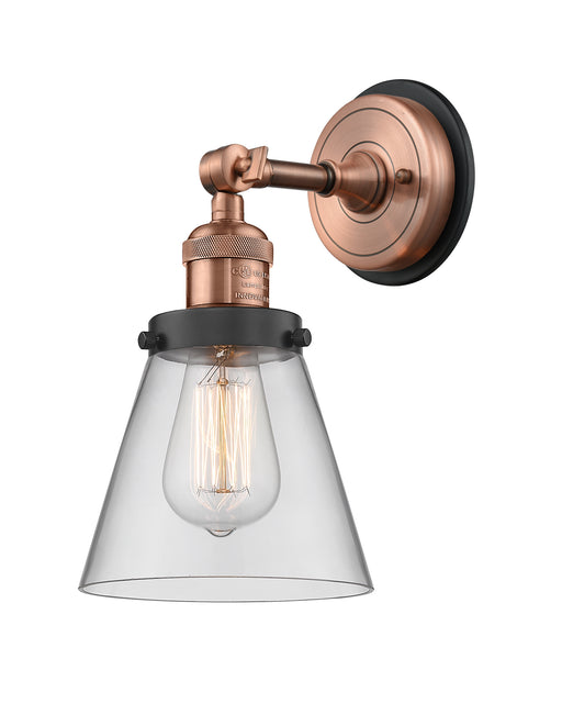 Innovations - 203BP-ACBK-G62 - One Light Wall Sconce - Franklin Restoration - Antique Copper