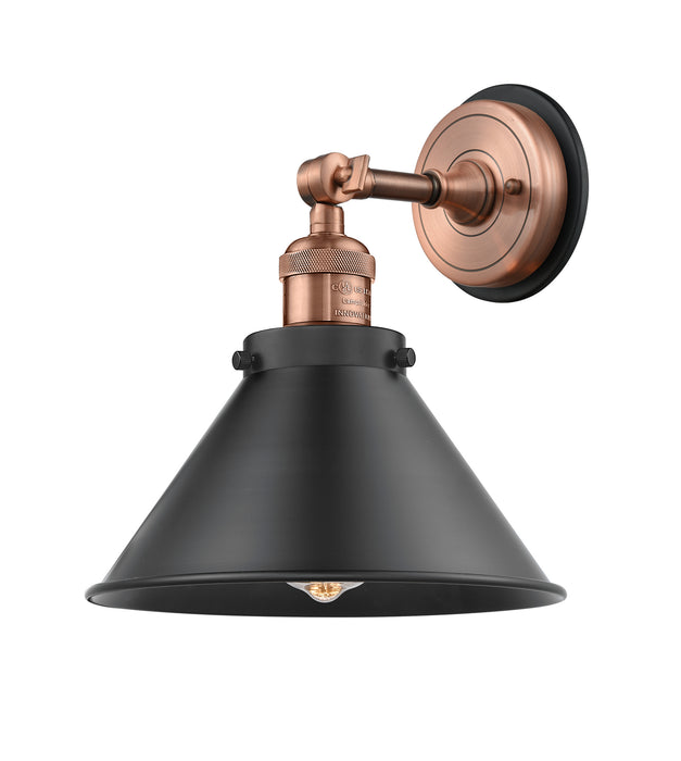 Innovations - 203BP-ACBK-M10-BK - One Light Wall Sconce - Franklin Restoration - Antique Copper