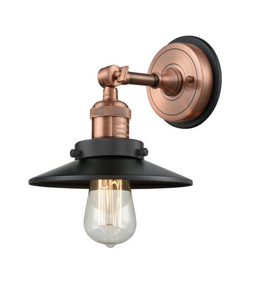 Innovations - 203BP-ACBK-M6-BK - One Light Wall Sconce - Franklin Restoration - Antique Copper