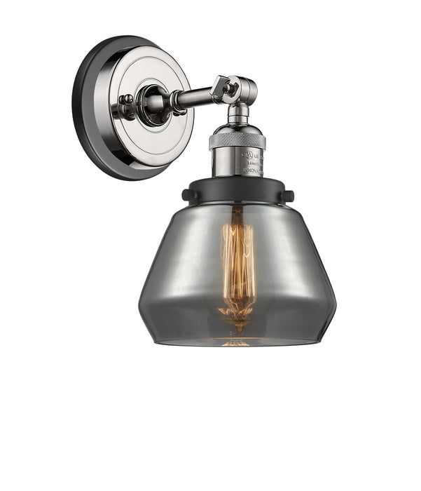 Innovations - 203BP-PNBK-G173 - One Light Wall Sconce - Franklin Restoration - Polished Nickel