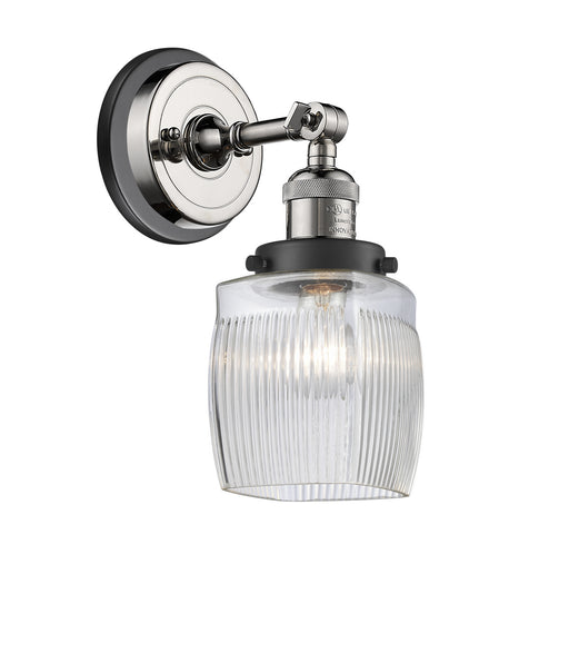 Innovations - 203BP-PNBK-G302 - One Light Wall Sconce - Franklin Restoration - Polished Nickel