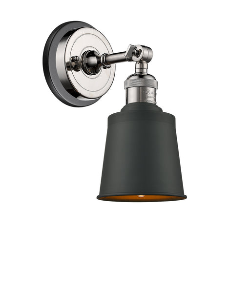 Innovations - 203BP-PNBK-M9-BK - One Light Wall Sconce - Franklin Restoration - Polished Nickel