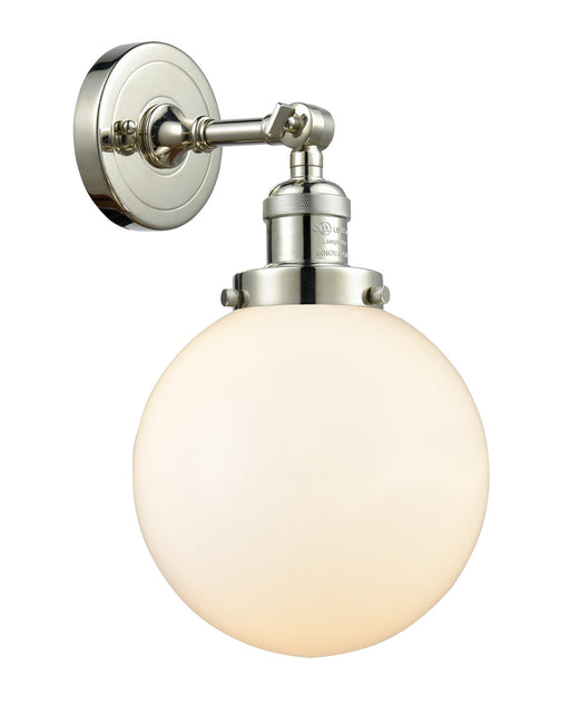 Innovations - 203-PN-G201-8 - One Light Wall Sconce - Franklin Restoration - Polished Nickel