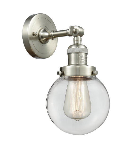 Innovations - 203-SN-G202-6 - One Light Wall Sconce - Franklin Restoration - Brushed Satin Nickel