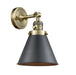 Innovations - 203SW-AB-M13-BK-LED - LED Wall Sconce - Franklin Restoration - Antique Brass