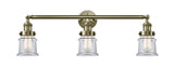 Innovations - 205-AB-G182S - Three Light Bath Vanity - Franklin Restoration - Antique Brass