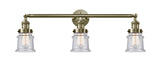 Innovations - 205-AB-G184S - Three Light Bath Vanity - Franklin Restoration - Antique Brass