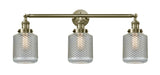 Innovations - 205-AB-G262 - Three Light Bath Vanity - Franklin Restoration - Antique Brass
