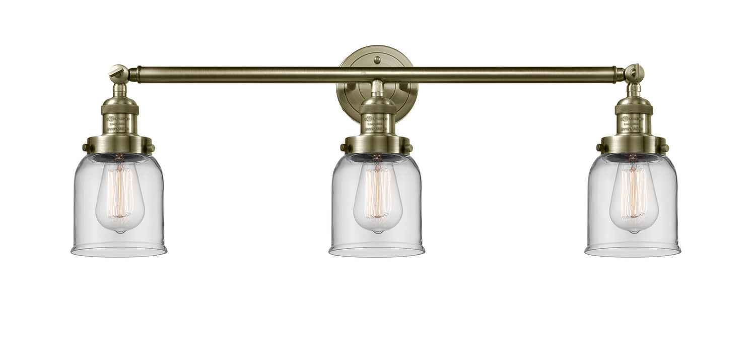 Innovations - 205-AB-G52 - Three Light Bath Vanity - Franklin Restoration - Antique Brass