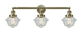 Innovations - 205-AB-G534 - Three Light Bath Vanity - Franklin Restoration - Antique Brass