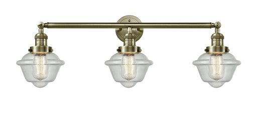 Innovations - 205-AB-G534 - Three Light Bath Vanity - Franklin Restoration - Antique Brass