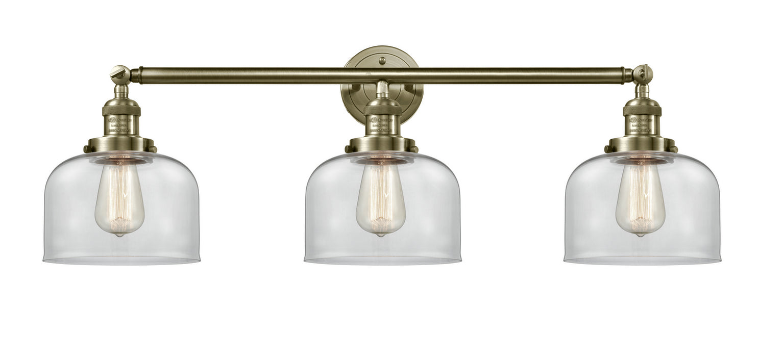 Innovations - 205-AB-G72 - Three Light Bath Vanity - Franklin Restoration - Antique Brass