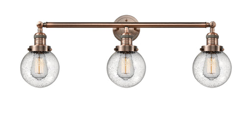 Innovations - 205-AC-G204-6-LED - LED Bath Vanity - Franklin Restoration - Antique Copper