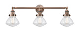 Innovations - 205-AC-G324 - Three Light Bath Vanity - Franklin Restoration - Antique Copper