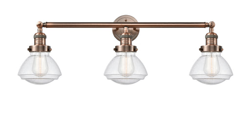 Innovations - 205-AC-G324 - Three Light Bath Vanity - Franklin Restoration - Antique Copper