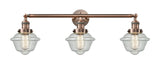 Innovations - 205-AC-G534 - Three Light Bath Vanity - Franklin Restoration - Antique Copper