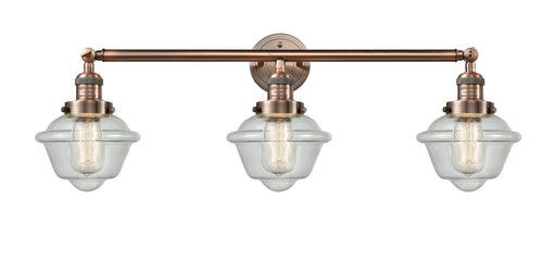 Innovations - 205-AC-G534 - Three Light Bath Vanity - Franklin Restoration - Antique Copper