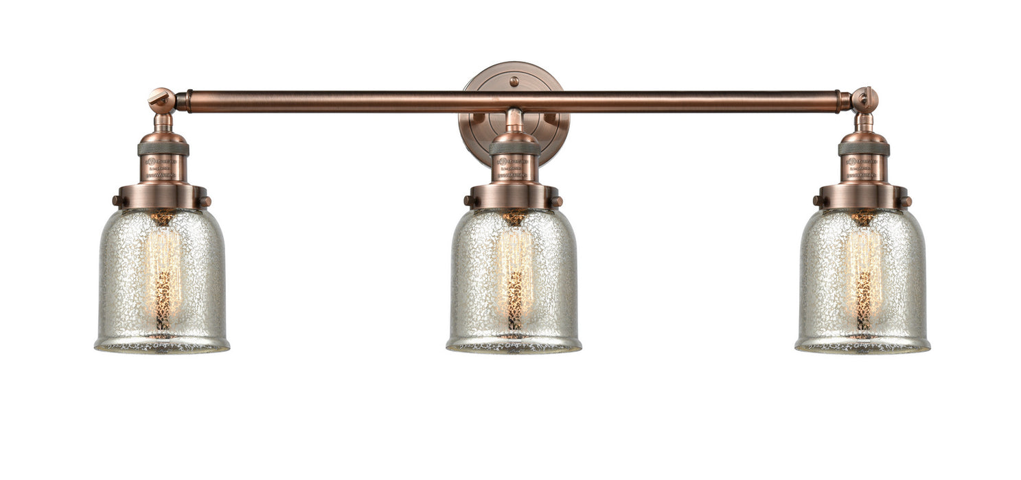 Innovations - 205-AC-G58 - Three Light Bath Vanity - Franklin Restoration - Antique Copper