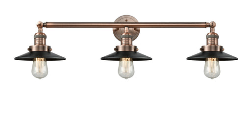 Innovations - 205-AC-M6 - Three Light Bath Vanity - Franklin Restoration - Antique Copper