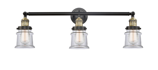 Innovations - 205-BAB-G182S - Three Light Bath Vanity - Franklin Restoration - Black Antique Brass