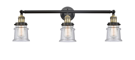 Innovations - 205-BAB-G184S - Three Light Bath Vanity - Franklin Restoration - Black Antique Brass