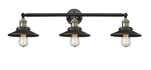 Innovations - 205-BAB-M6 - Three Light Bath Vanity - Franklin Restoration - Black Antique Brass