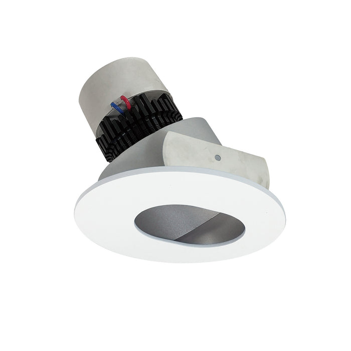 Nora Lighting - NPR-4RSL27XHZMPW - Adjustable Trim - Haze Slot Aperture / Matte Powder White Flange