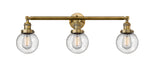 Innovations - 205-BB-G204-6-LED - LED Bath Vanity - Franklin Restoration - Brushed Brass