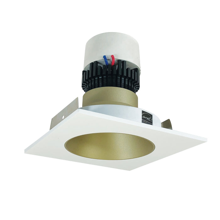 Nora Lighting - NPR-4SNDC27XCHMPW - Recessed - Champagne Haze Reflector / Matte Powder White Flange