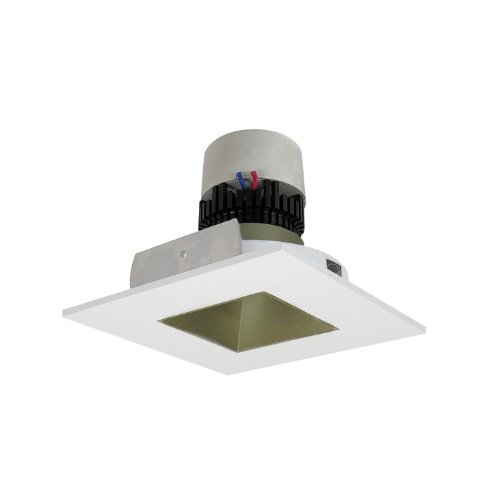 Nora Lighting - NPR-4SNDSQ30XCHMPW - Recessed - Champagne Haze Reflector / Matte Powder White Flange