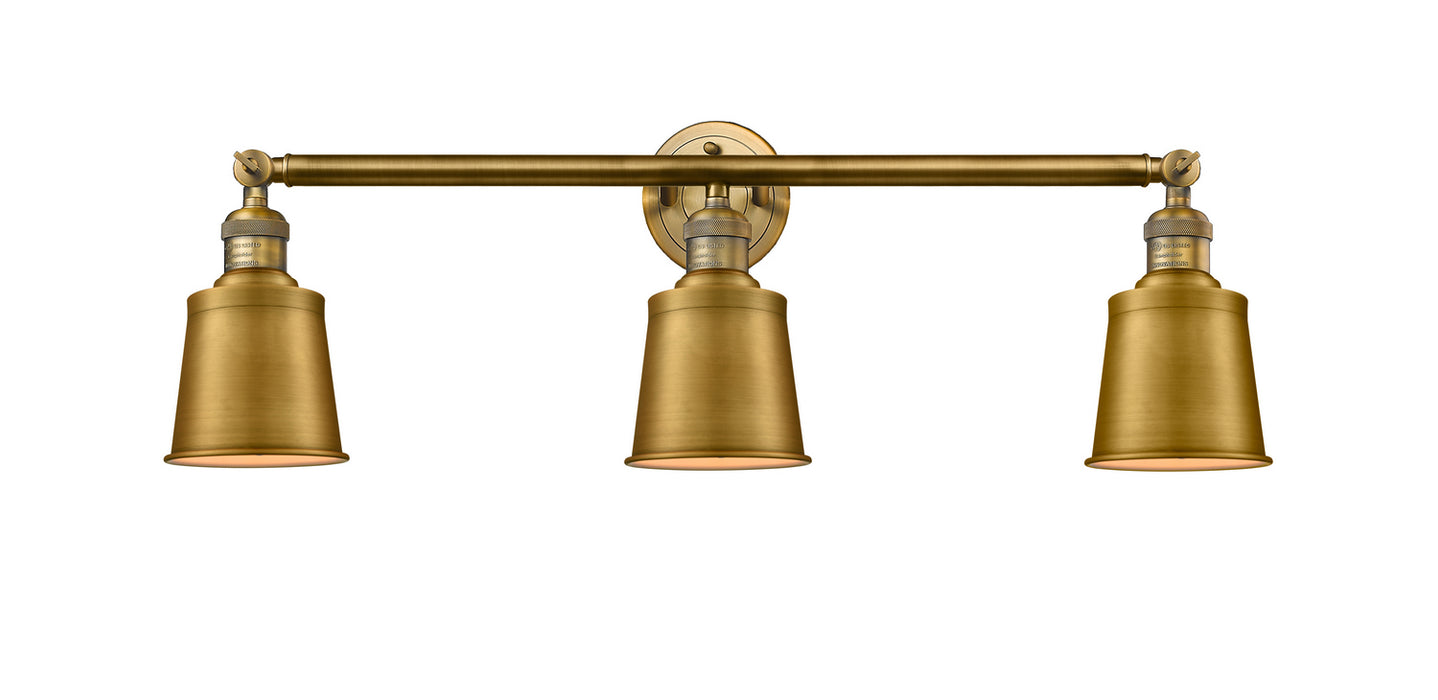 Innovations - 205-BB-M9-BB - Three Light Bath Vanity - Franklin Restoration - Brushed Brass