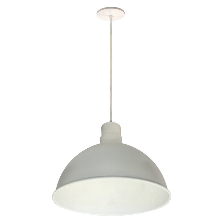 Nora Lighting - NRLM-16C2535WWLE4 - 16" Rlm Shade - White Outer / White Inner