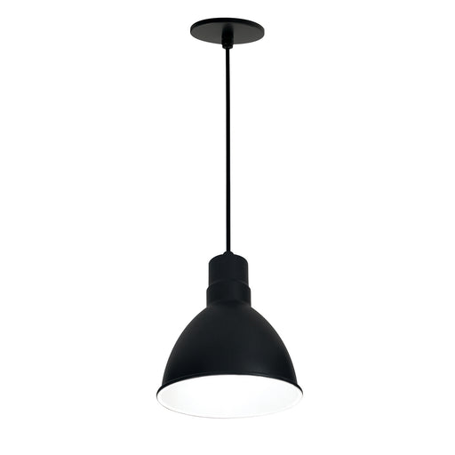 Nora Lighting - NRLM-8C1030BWLE4 - LED Pendant - Black Outer / White Inner