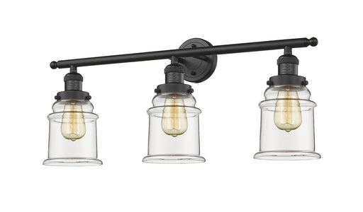 Franklin Restoration Three Light Bath Vanity Matte Black