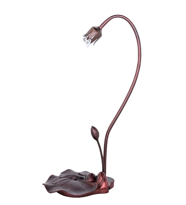 Meyda Tiffany - 10194 - One Light Table Base - Lily - Mahogany Bronze