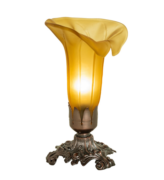 Meyda Tiffany - 10221 - Mini Lamp - Amber - Mahogany Bronze